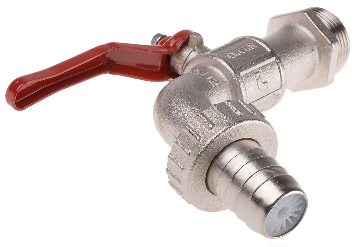 486-283 RS PRO Chrome Brass Lever Bib Tap BSP