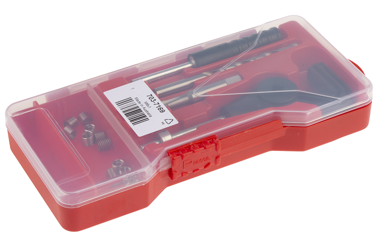 35068 Recoil 18 piece M6 x 1 Thread Repair Kit