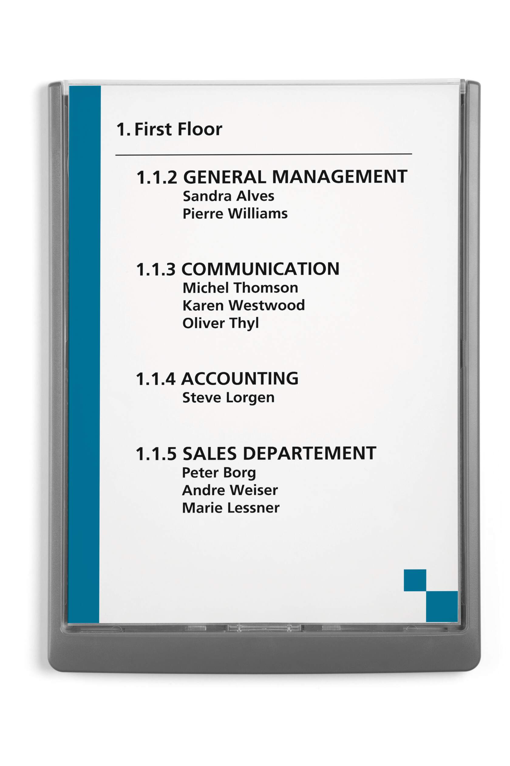 486737 Durable Grey A4 Document Display, 327 mm Height, 233mm Width