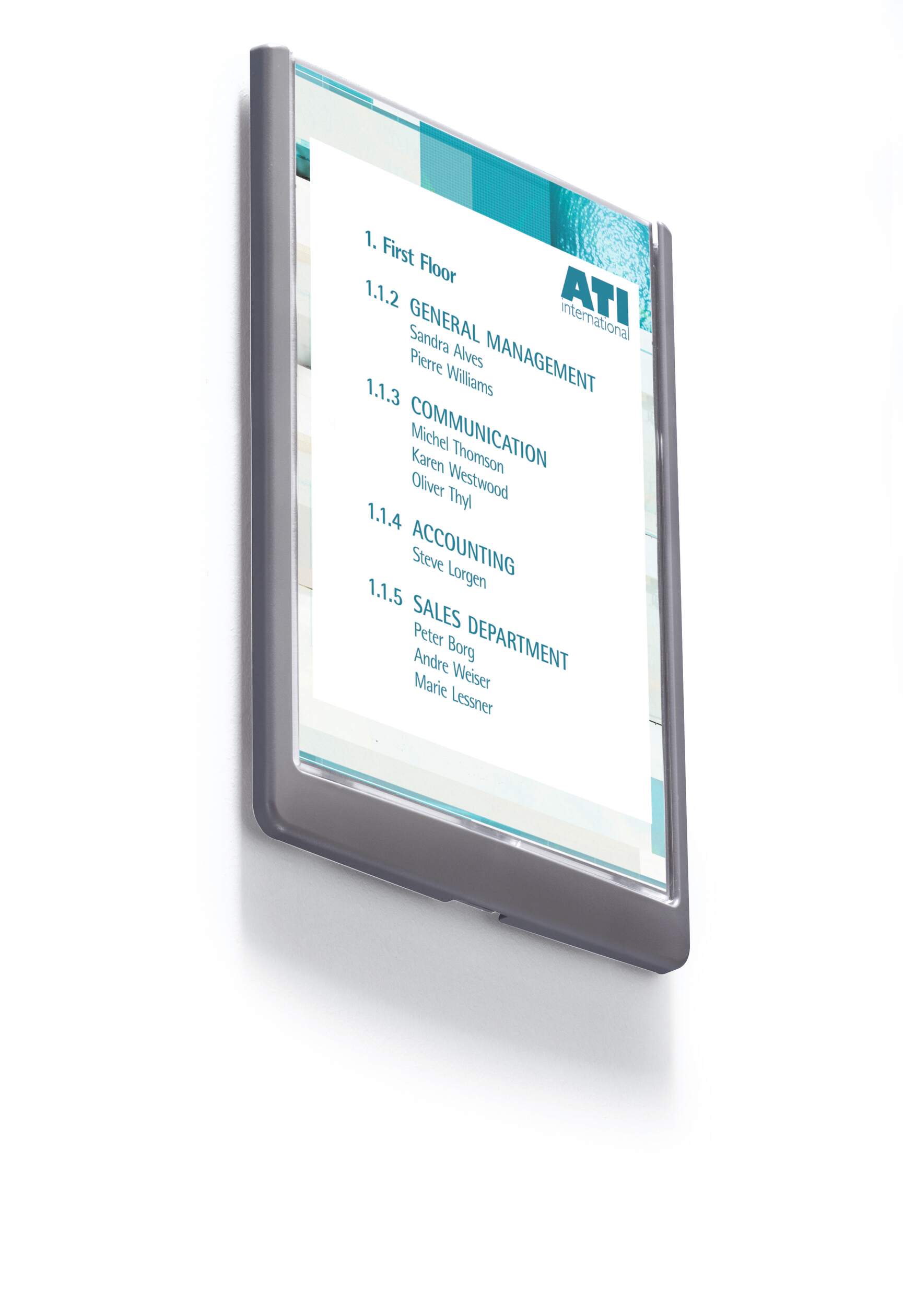 486737 Durable Grey A4 Document Display, 327 mm Height, 233mm Width