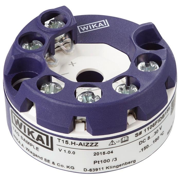 WIKA T15.H Temperature Transmitter PT100 Input, -40 °C