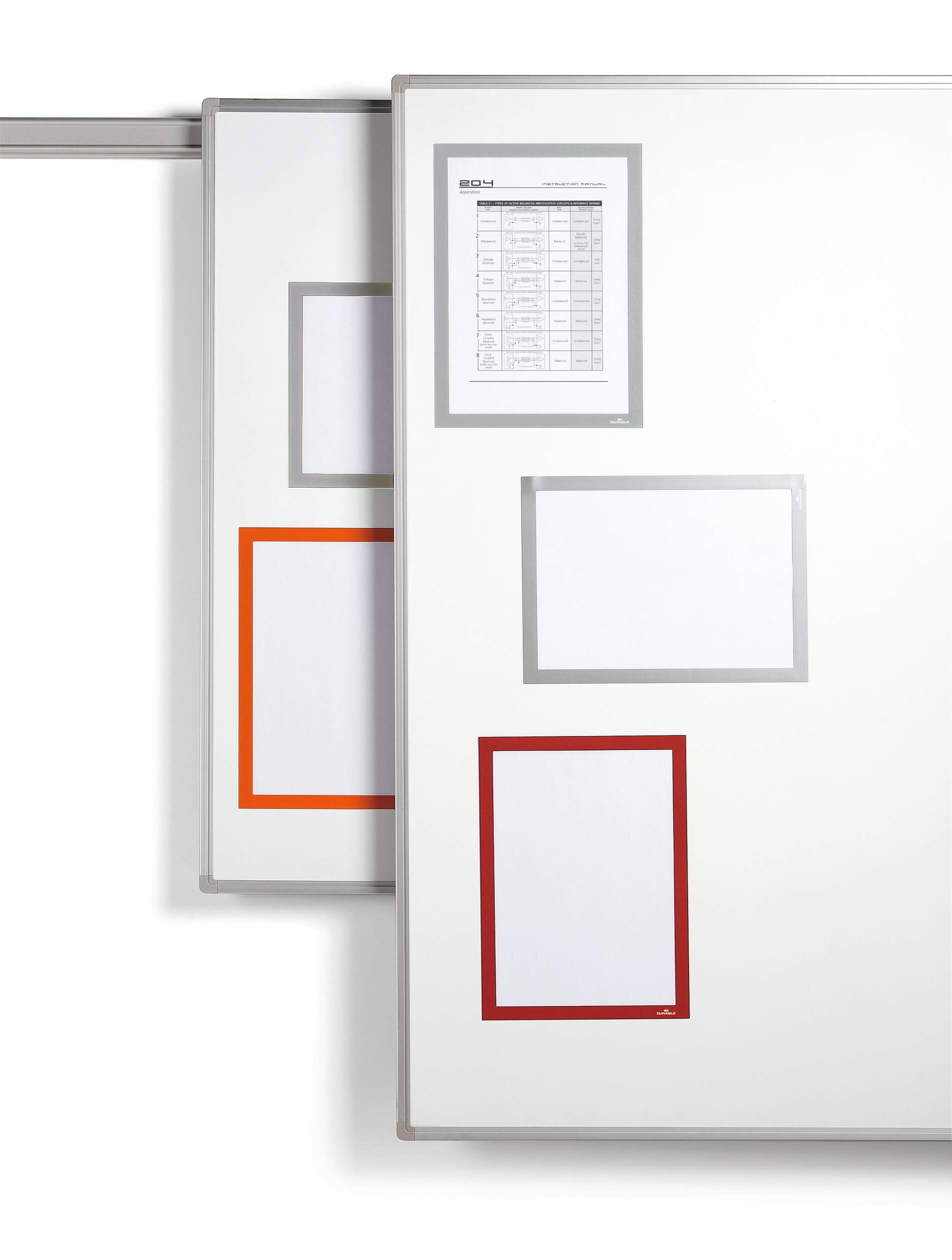 486923 Durable Silver A4 Frame, 323 mm Height, 236mm Width