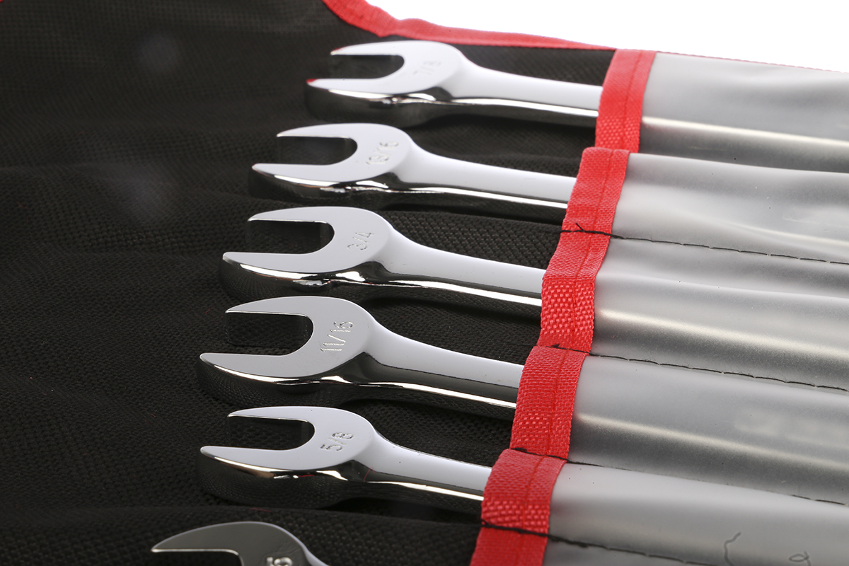 487-072 RS PRO 11-Piece Spanner Set, 5/8 in, 11/16 in, 9/16 in, 13/16 in, 1/4 in, 7/16 in, 5/16 in, 3/8 in, 3/4 in, 7/8 in, 1/2