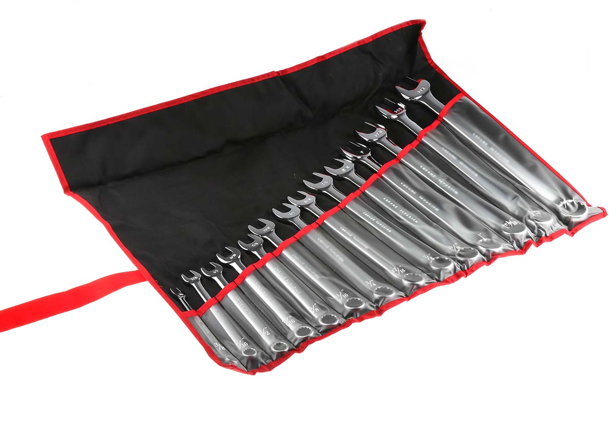 487-078 RS PRO 14-Piece Spanner Set, 5/8 in, 15/16 in, 7/16 in, 1-1/8 in and 1-1/4 in, 11/16 in, 3/8 in, 1-1/16 in, 13/16 in, 1