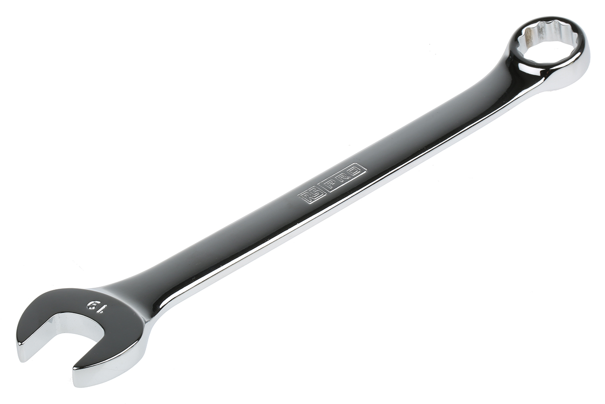 487-258 RS PRO 11-Piece Spanner Set, 6 To 19 mm, Chrome Vanadium Steel