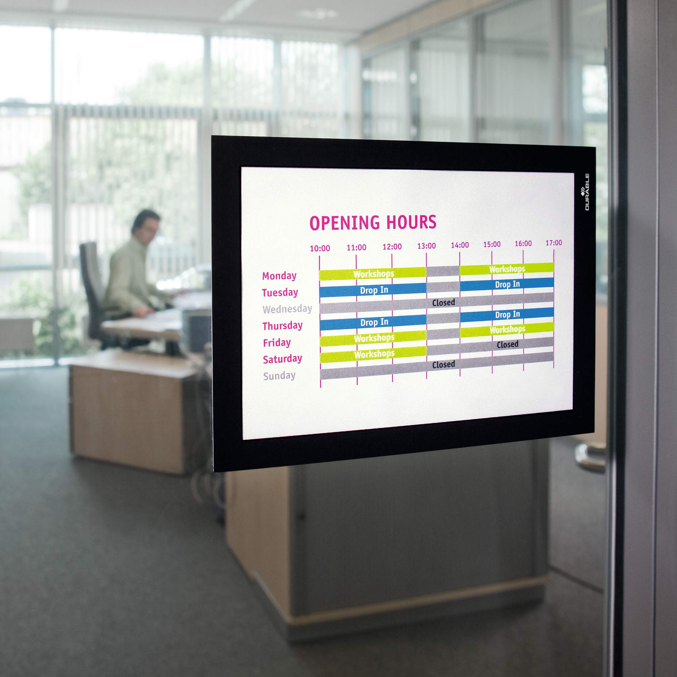 4871-01 Durable Black A5 Document Display, 176 mm Height, 236mm Width