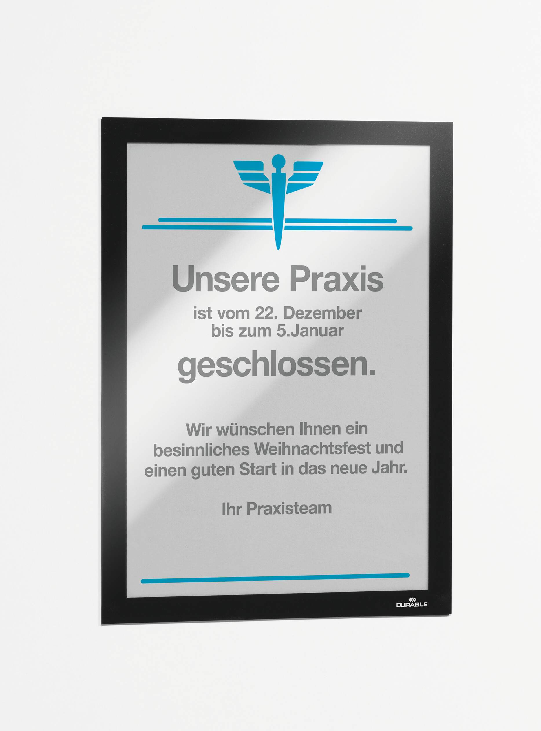4872-01 Durable Black A4 Document Display, 323 mm Height, 236mm Width