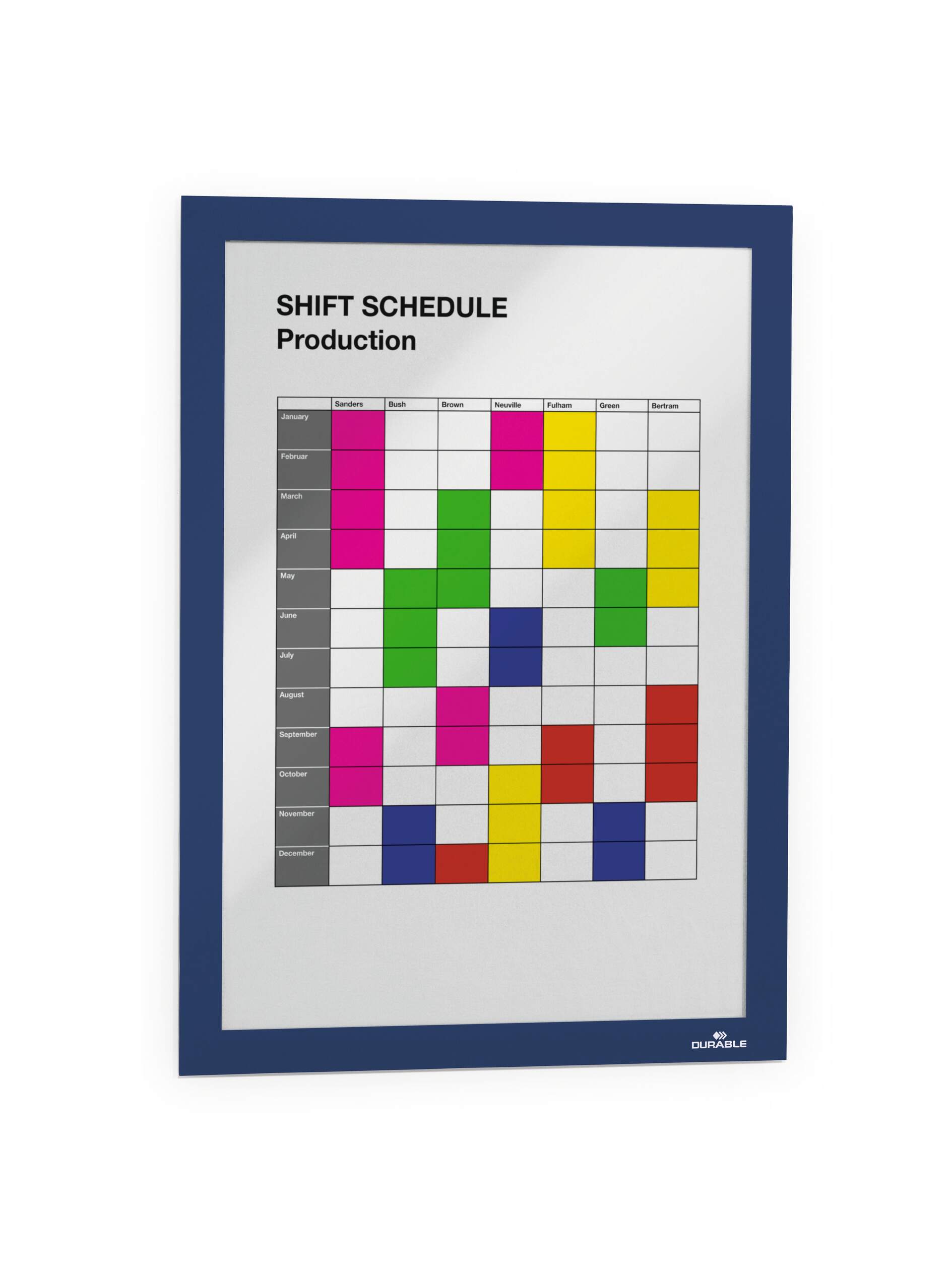4872-07 Durable Blue A4 Document Display, 323 mm Height, 236mm Width