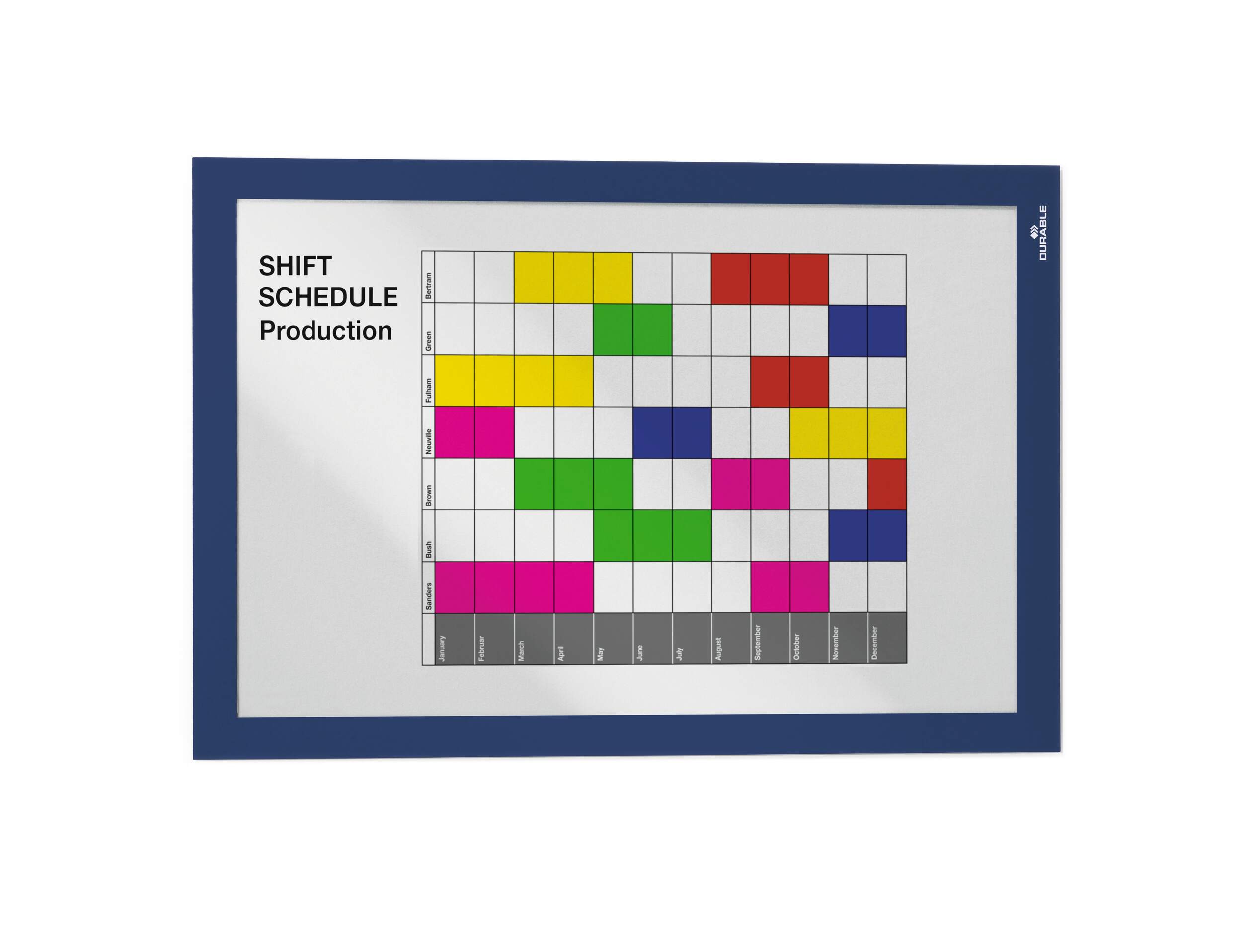 4872-07 Durable Blue A4 Document Display, 323 mm Height, 236mm Width