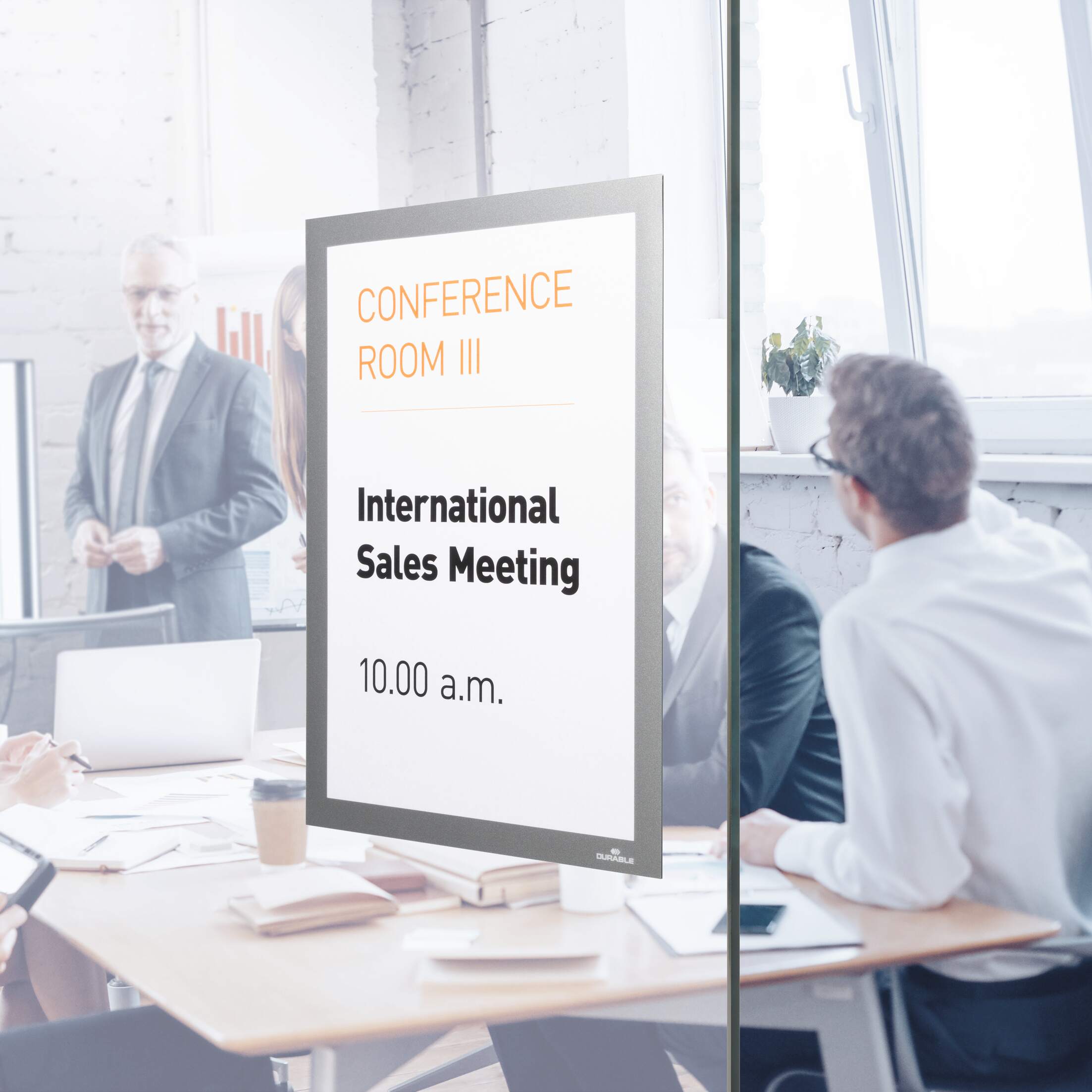 4872-23 Durable Silver A4 Document Display, 323 mm Height, 236mm Width