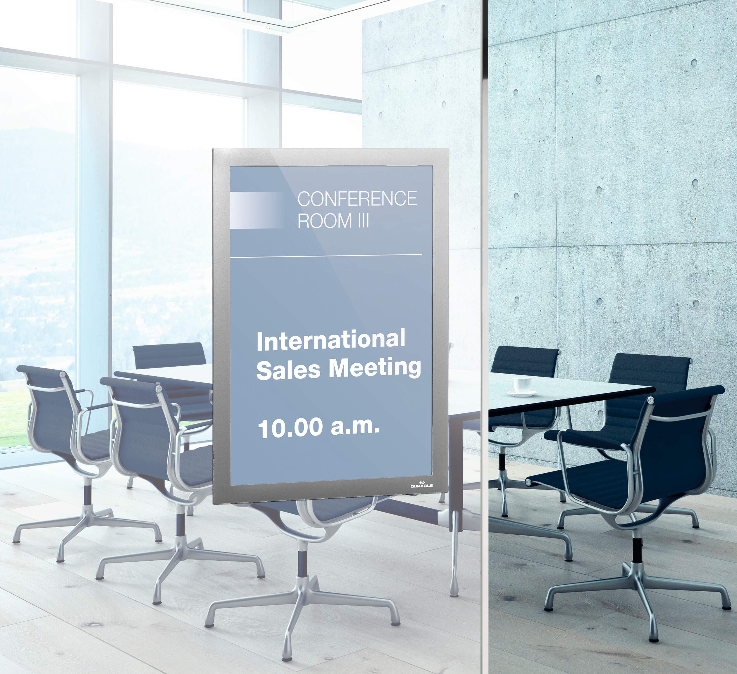 4872-23 Durable Silver A4 Document Display, 323 mm Height, 236mm Width
