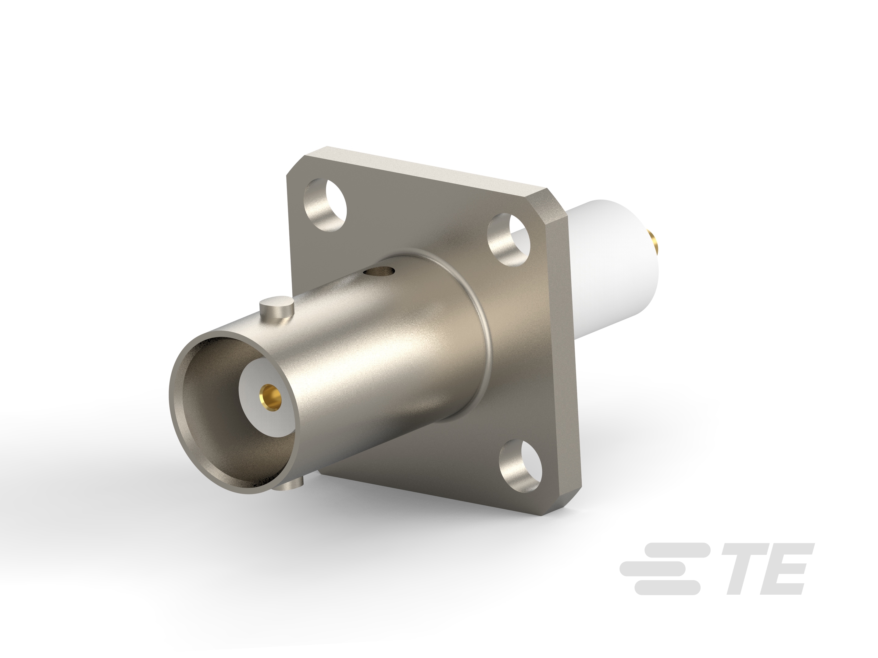 TE Connectivity 10580 Series, Jack Panel Mount BNC Connector, Through Hole Termination, Straight Body
