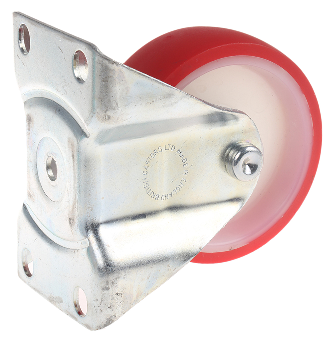 488pn Flexello Fixed Castor, 250 kg Capacity, 100 mm Wheel, Polyurethane