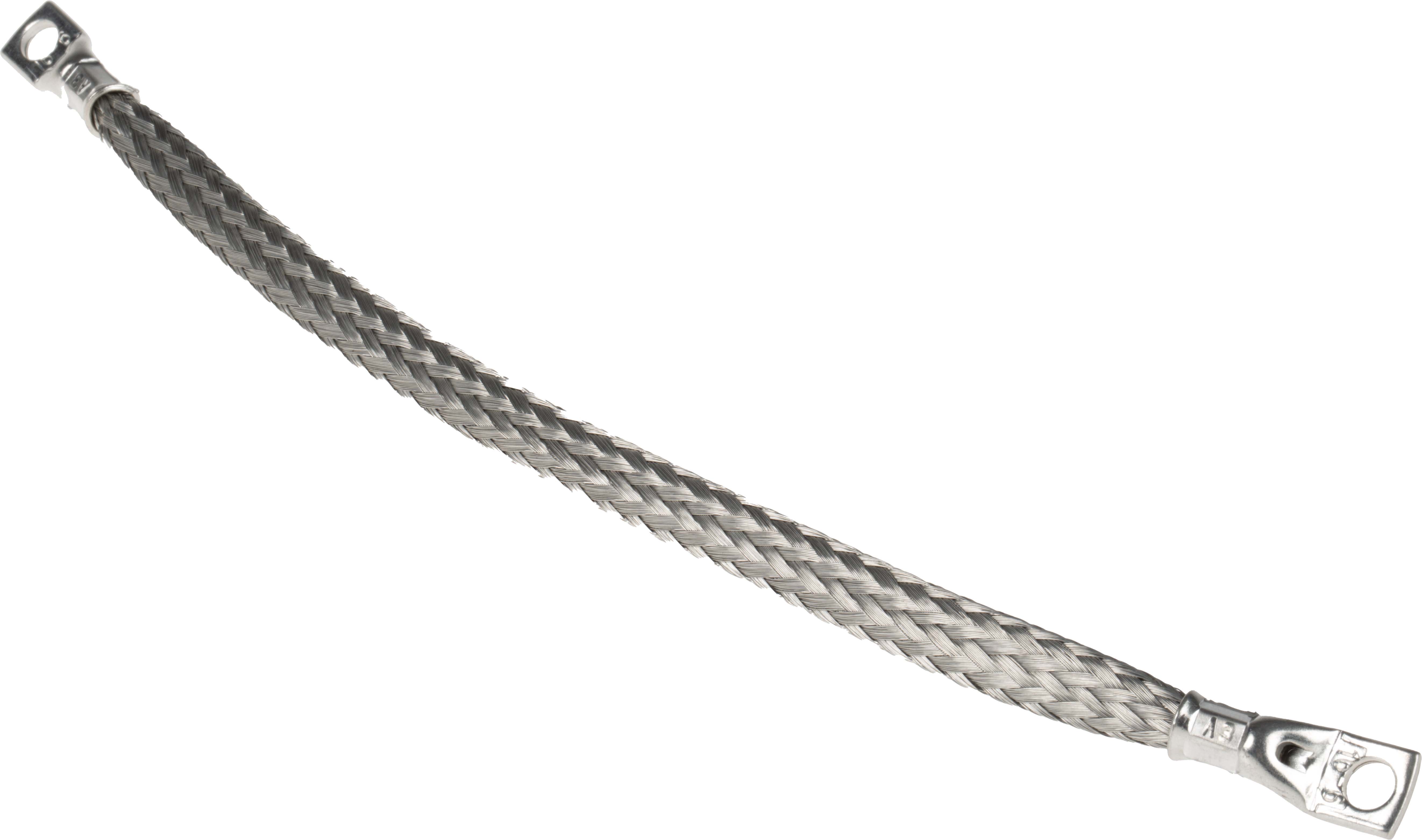 RS PRO Braided Wire, 15.08 mm² CSA M6 Stud Size, 24 x 20 x 0.2 mm 0.25 m, Tin Copper Wire BS EN 13602:2002, BS4109