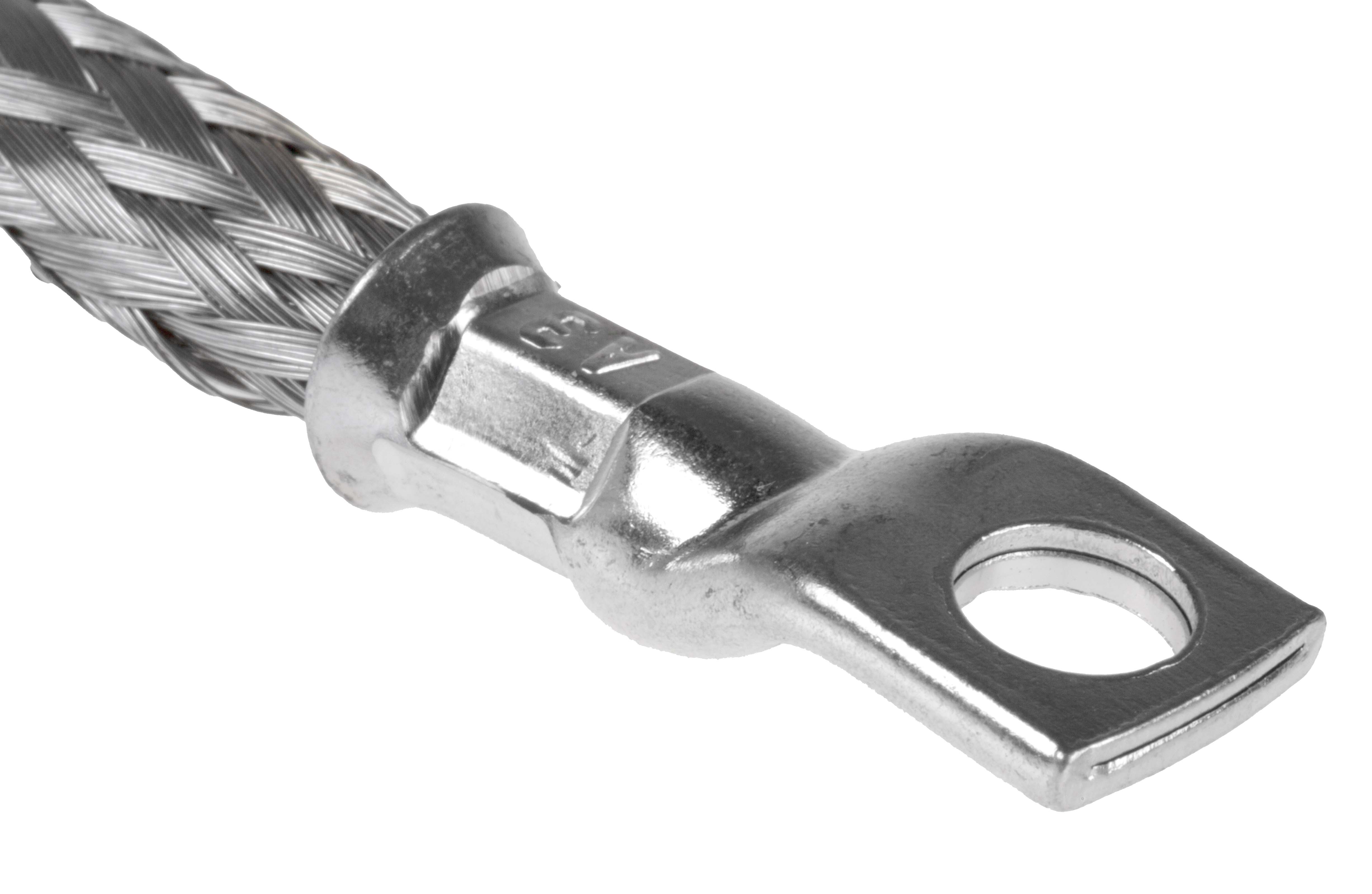 489-163 RS PRO Braided Wire, 15.08 mm² CSA M6 Stud Size, 24 x 20 x 0.2 mm 0.25 m, Tin Copper Wire BS EN 13602:2002, BS4109