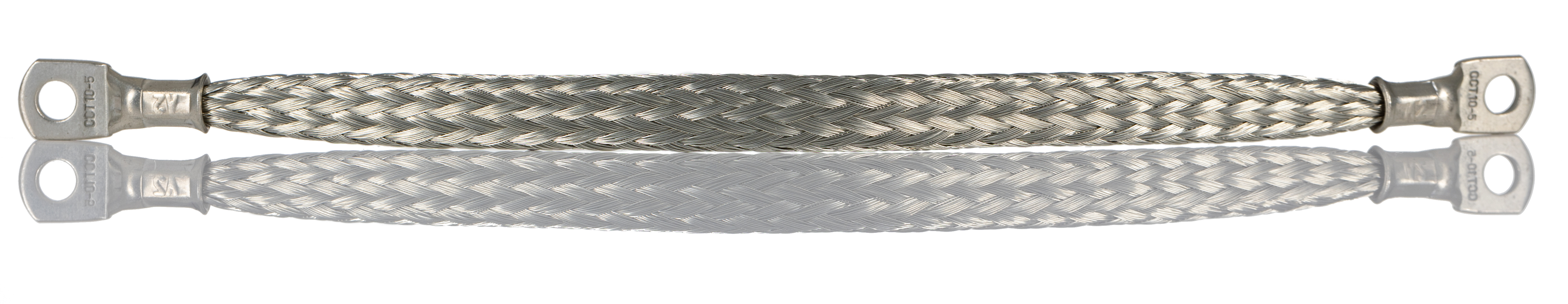 RS PRO Braided Wire M5 Stud Size, 0.2 mm 0.2 m, Tin Copper Wire BS4109, BS EN 13602:2002