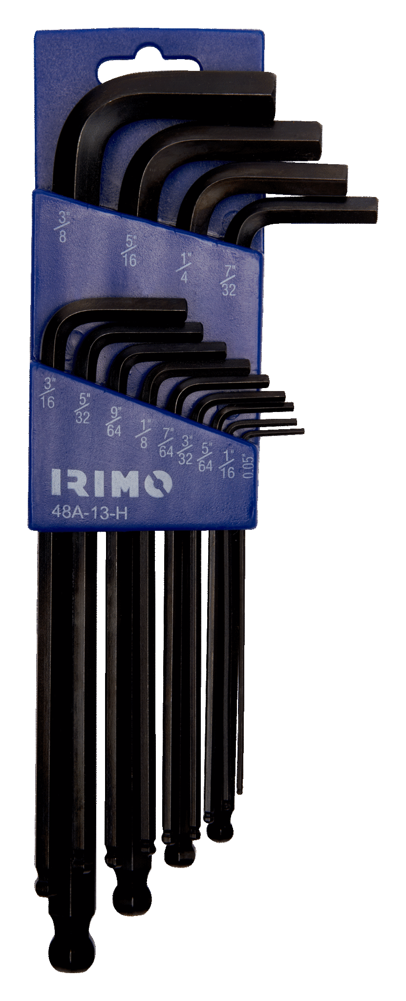IRIMO 13 piece L Imperial Hex Key Set, Hex size 9/64 in