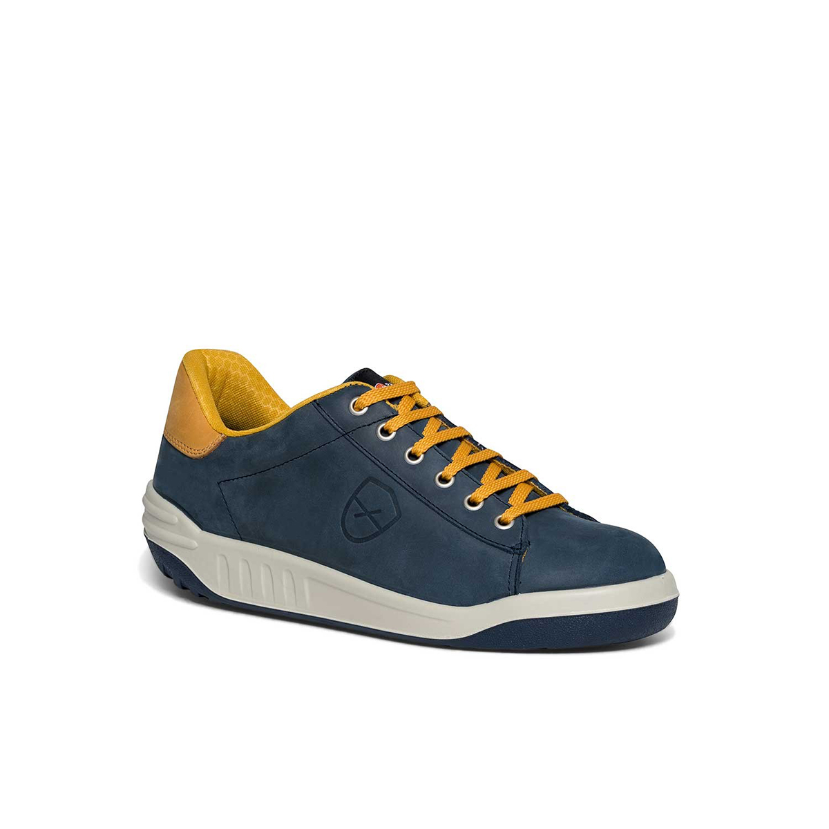 07jamma4882pt44 Parade Jamma 40 Men's Black, Blue, White, Yellow Stainless Steel Toe Capped Safety Trainers, UK 10, EU 44