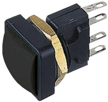 49-59221 ITW Switches 49-59 Series Push Button Switch, Momentary, Panel, 16 mm Cutout, SPDT, IP67, 50 V dc 250 V ac