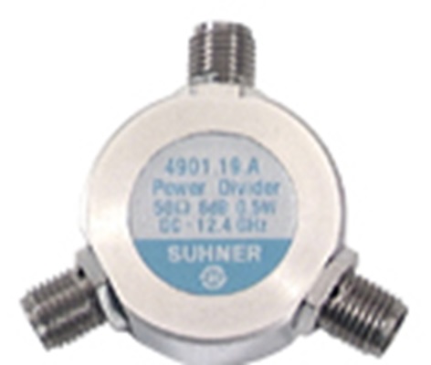 Huber+Suhner 0 GHz RF Power Divider, 12.4 GHz Max, 6 dB Max Loss