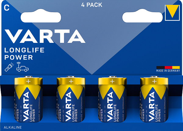 4914121424 Varta 4914 1.5 V Lithium Manganese Dioxide C Non-Rechargeable Battery, 7800 mAh