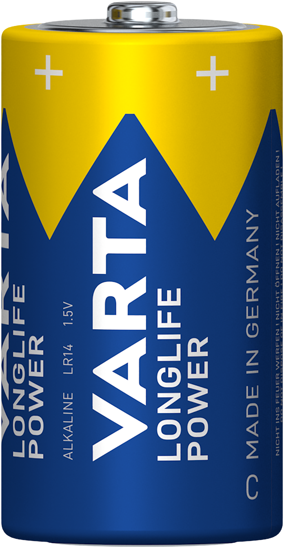 Varta 4914 1.5 V Lithium Manganese Dioxide C Non-Rechargeable Battery, 7800 mAh