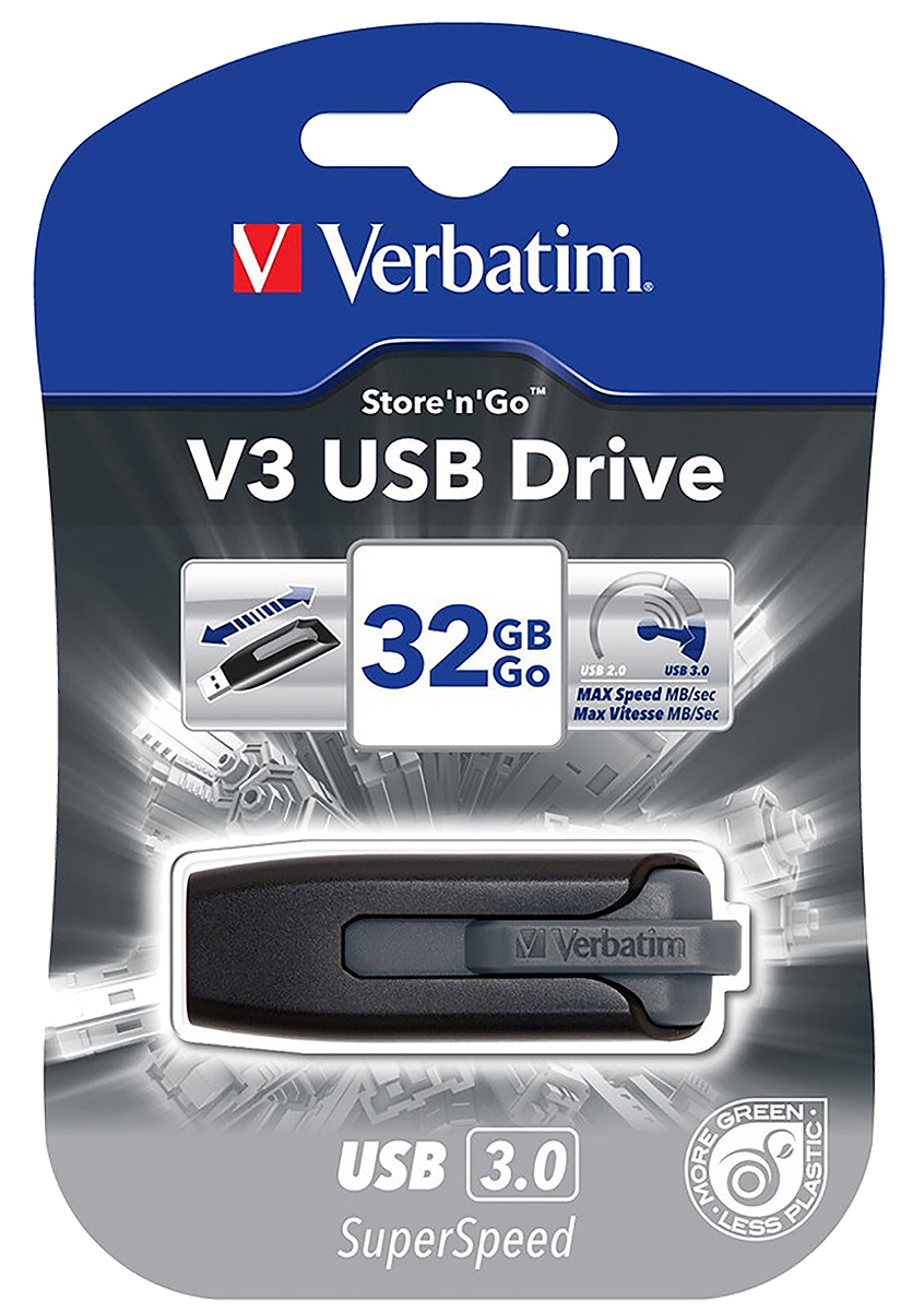 49173 Verbatim Store 'n' Go V3 32 GB USB 3.0 USB Stick