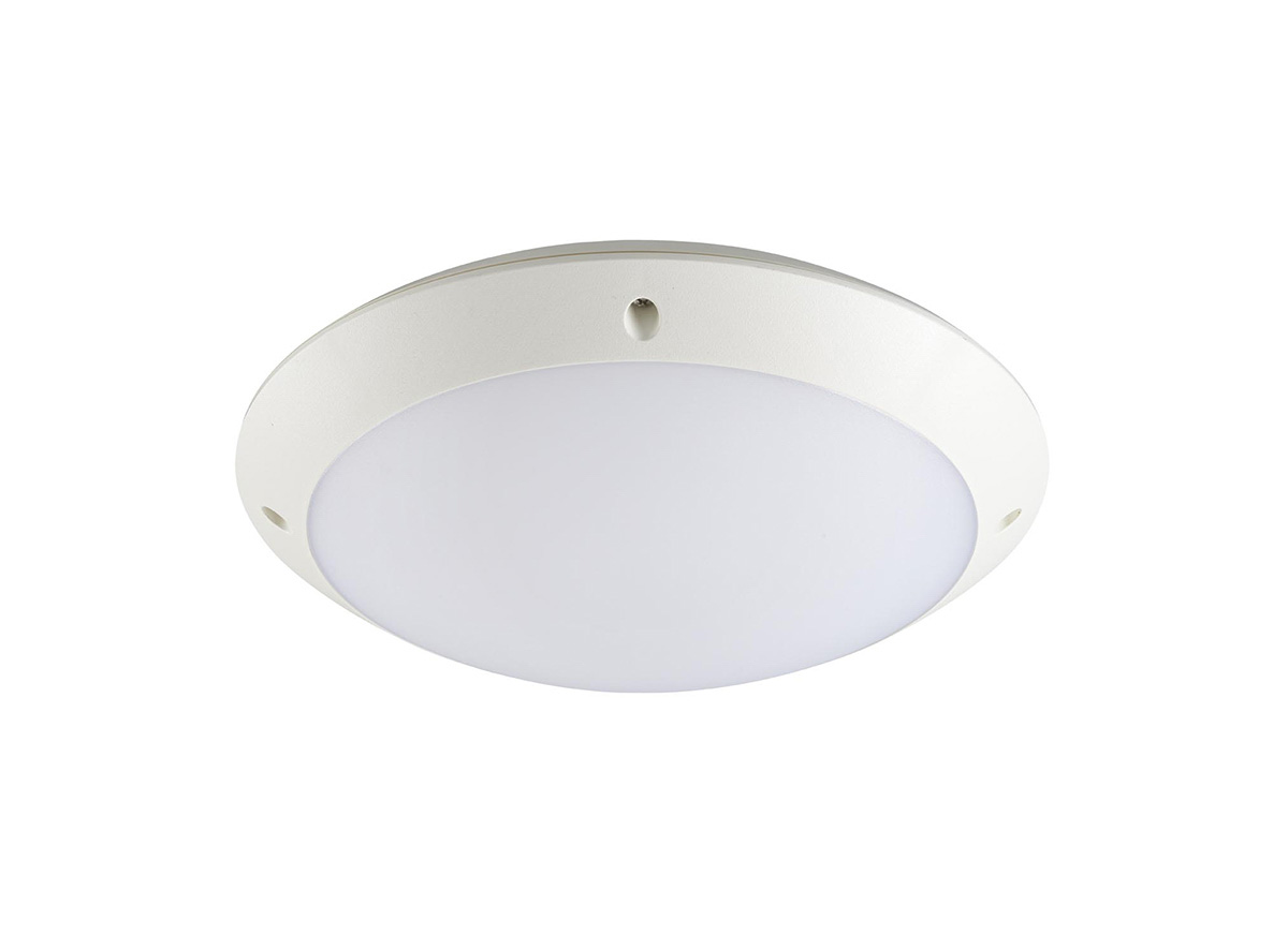 Sylvania Dome Dome LED Bulkhead Light, 12 W, 240V ac Lamp Supplied, IP66, START Surface