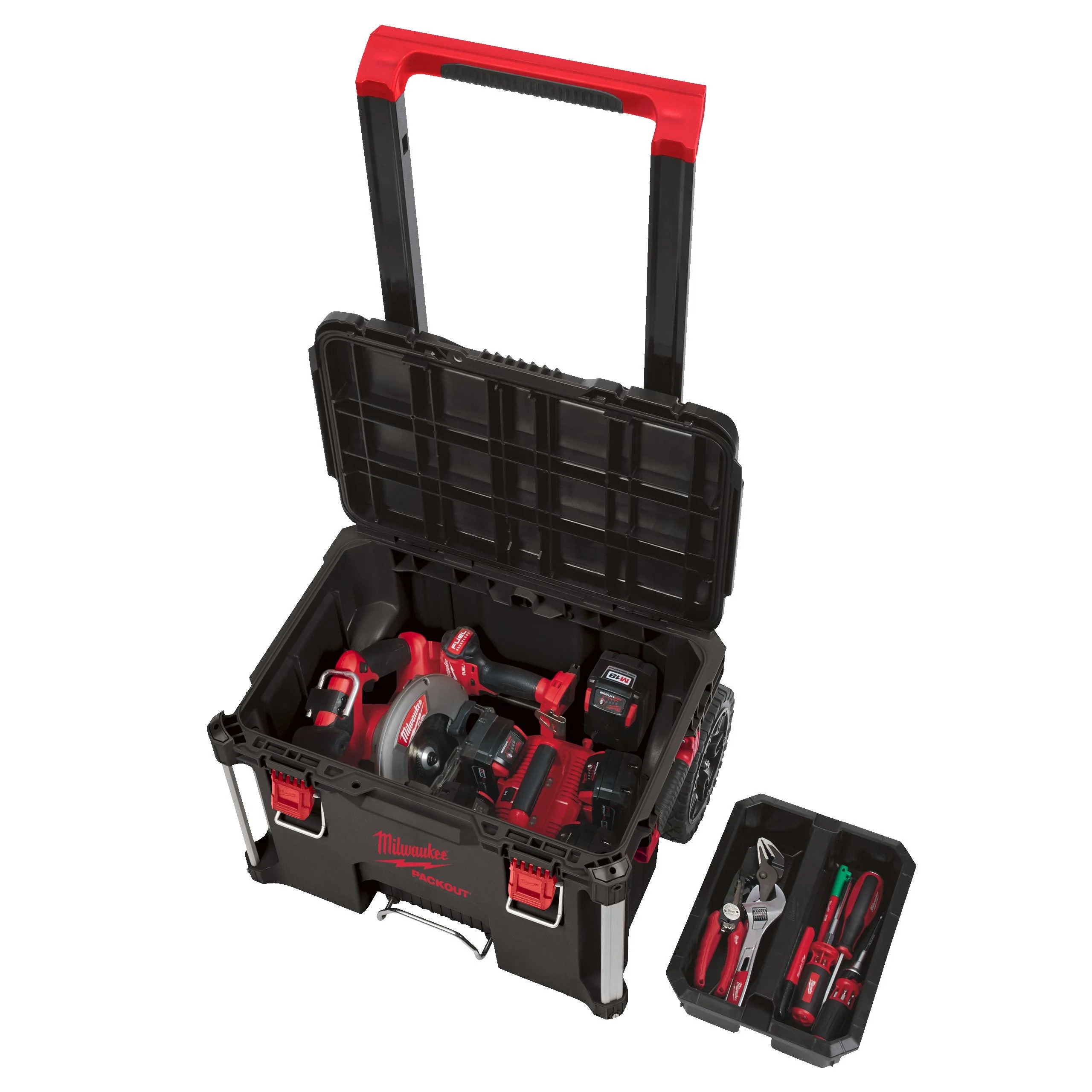 4932464078 Milwaukee 0 Drawer Polymer Tool Box Wheeled 480 mm 560 mm 410mm