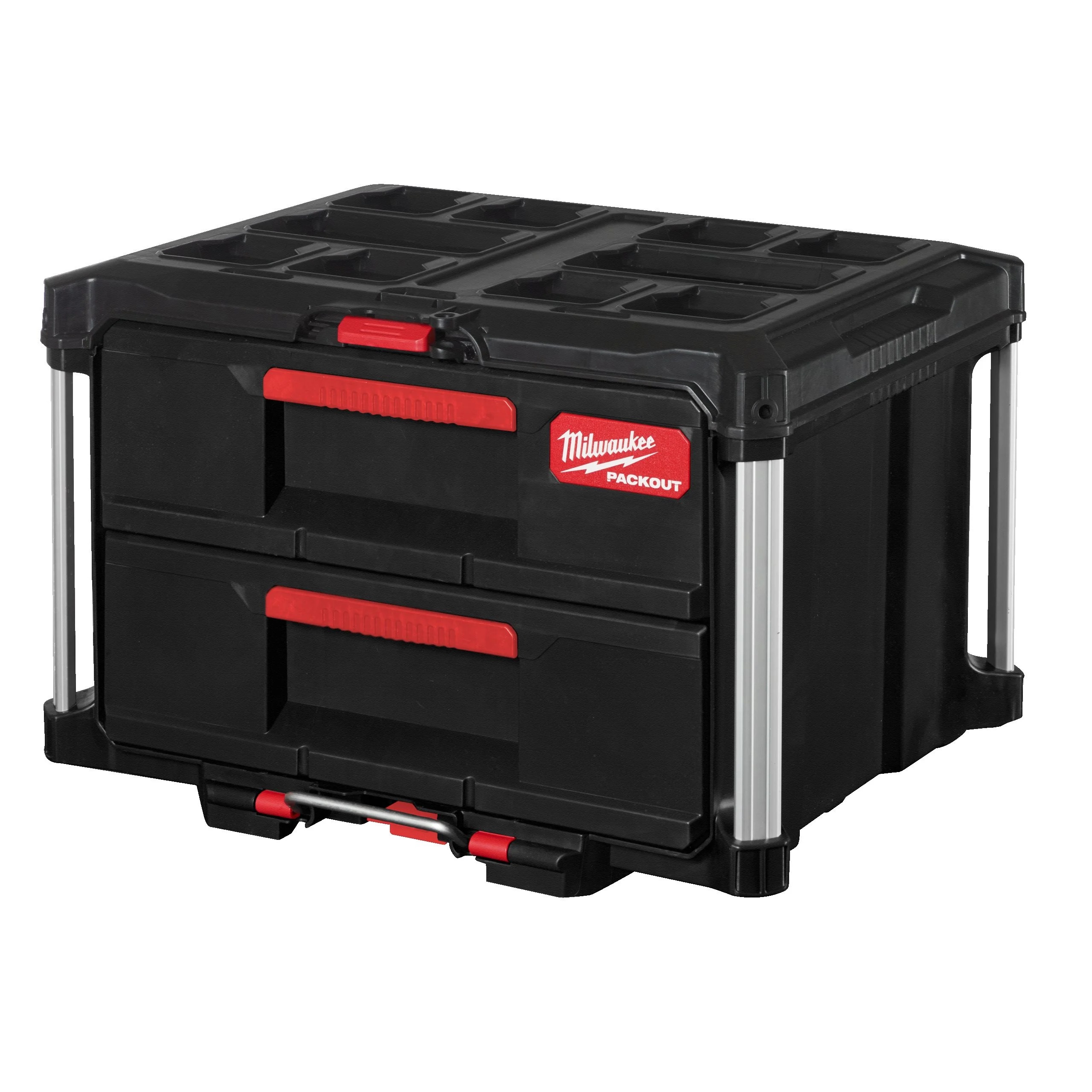 4932472129 Milwaukee 2 Drawer Polymer Tool Box 360 mm 560 mm 410mm