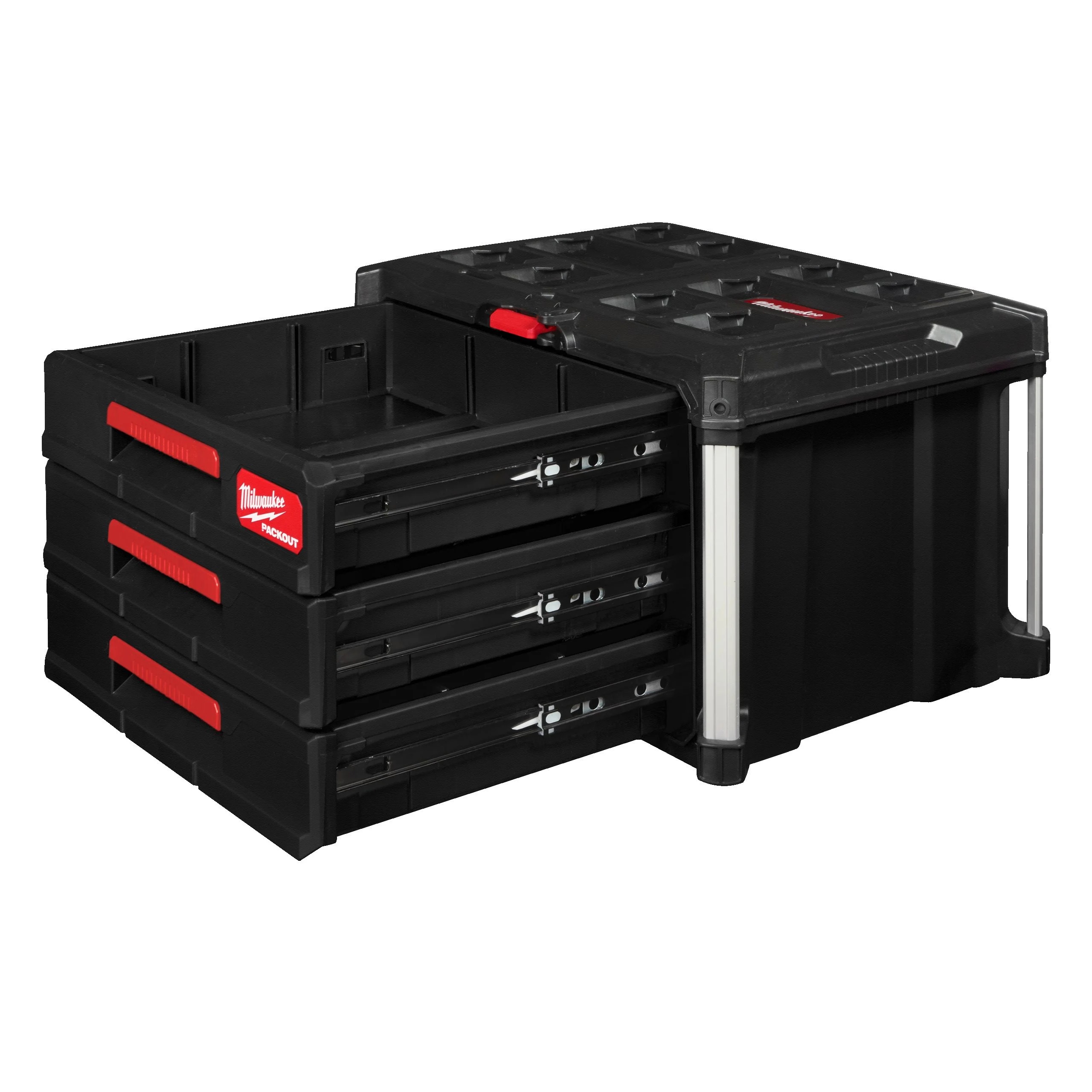 4932472130 Milwaukee 3 Drawer Polyester Tool Box 360 mm 560 mm 410mm