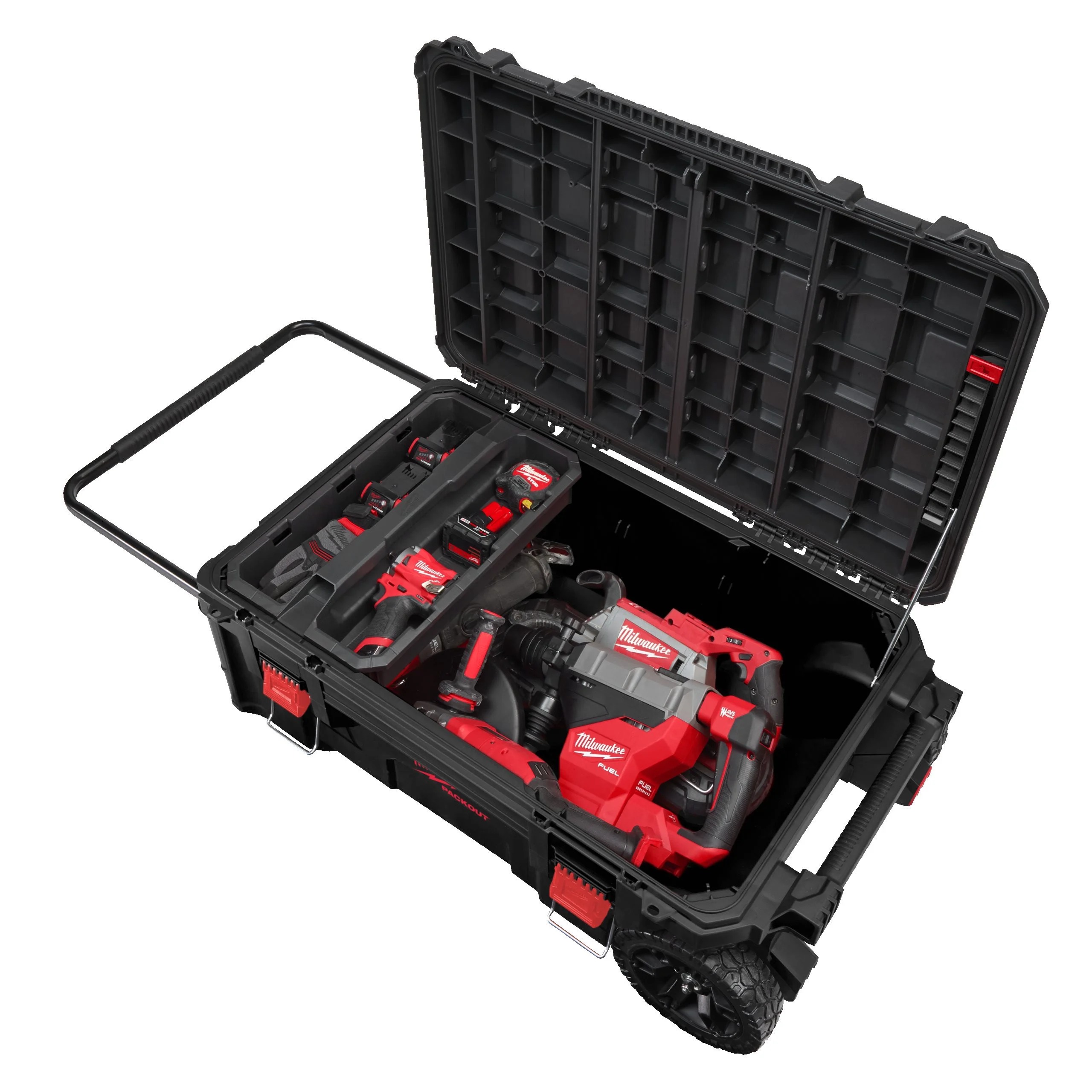 4932478161 Milwaukee Polymer Tool Box Wheeled 609 mm 965 mm 401mm