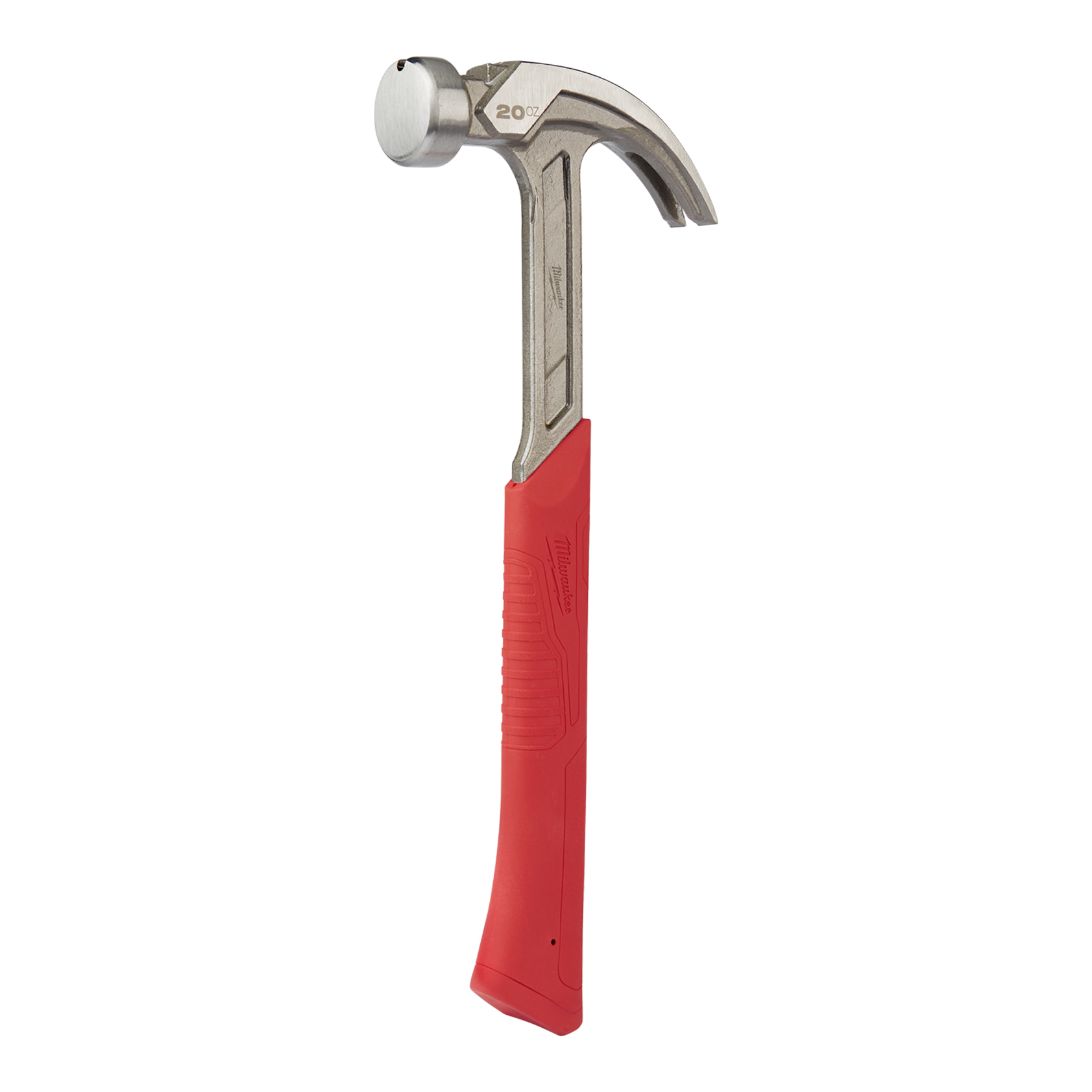 Milwaukee Stainless Steel Head Claw Hammer with Rubber Handle, 570 g