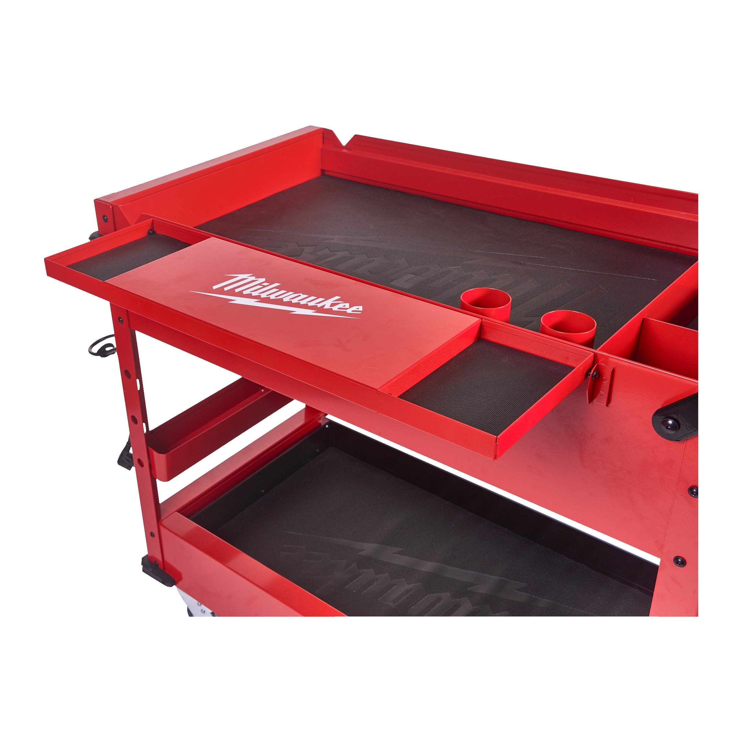 4932478857 Milwaukee 2 Steel 2 Fixed + 2 Swivel Trolley, 561 mm, 22 kg Load, 991 mm