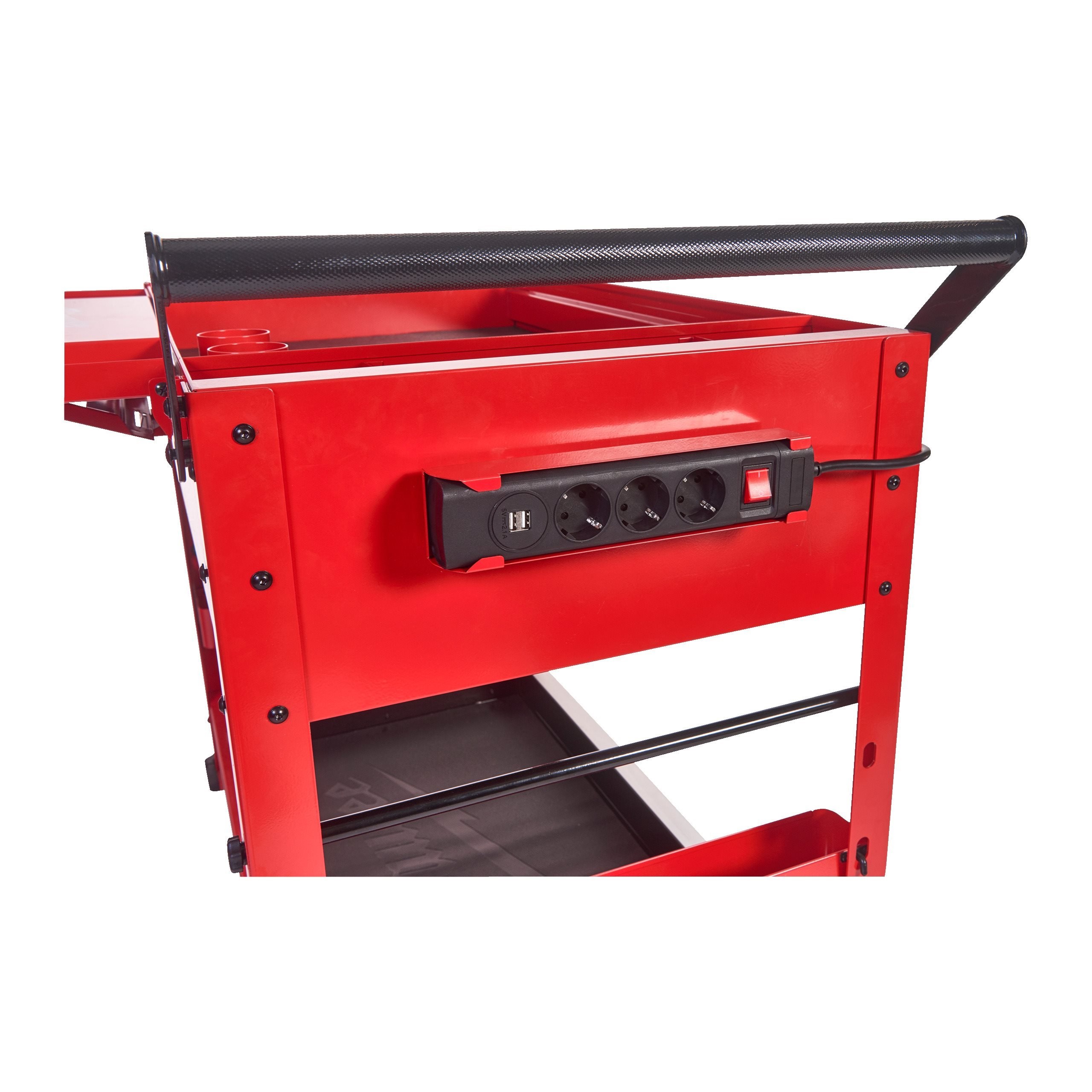 4932478857 Milwaukee 2 Steel 2 Fixed + 2 Swivel Trolley, 561 mm, 22 kg Load, 991 mm