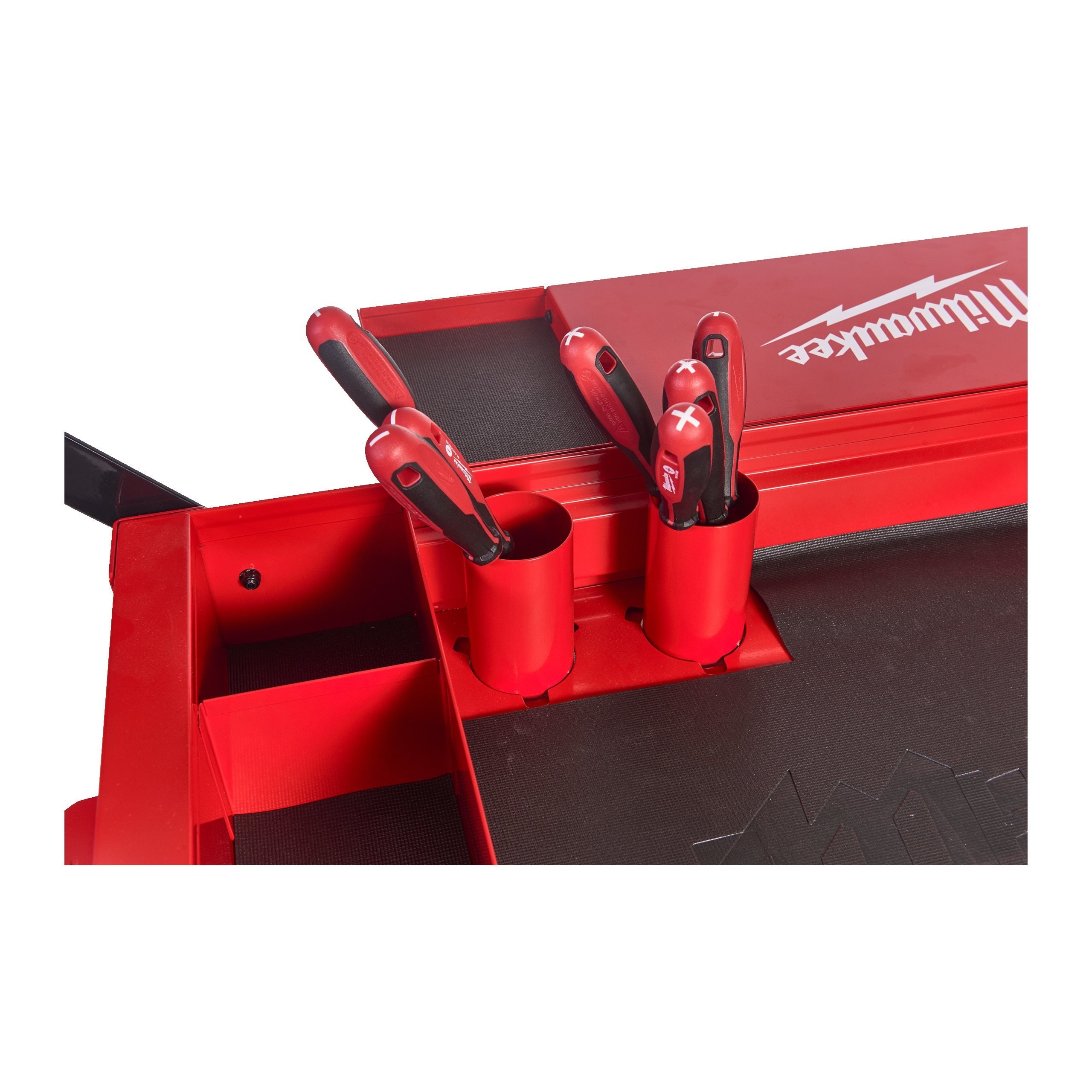 4932478857 Milwaukee 2 Steel 2 Fixed + 2 Swivel Trolley, 561 mm, 22 kg Load, 991 mm