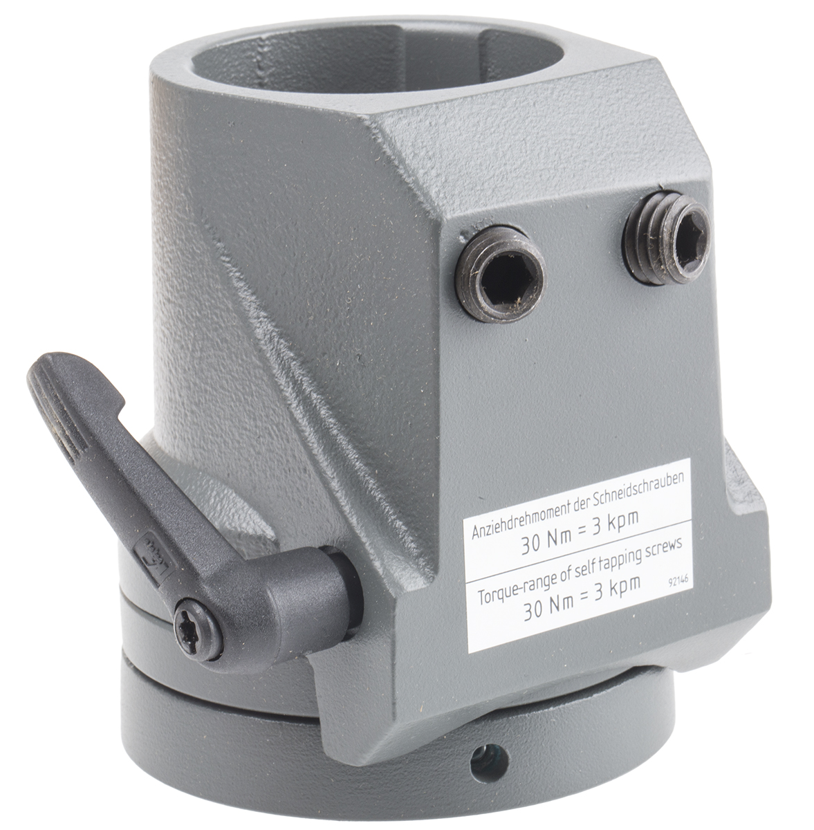 49497700 Rose+Krieger Flange Clamp, Connecting Component, Strut Profile 48 mm, Groove Size 48 mm, Round Tube Size 48 mm