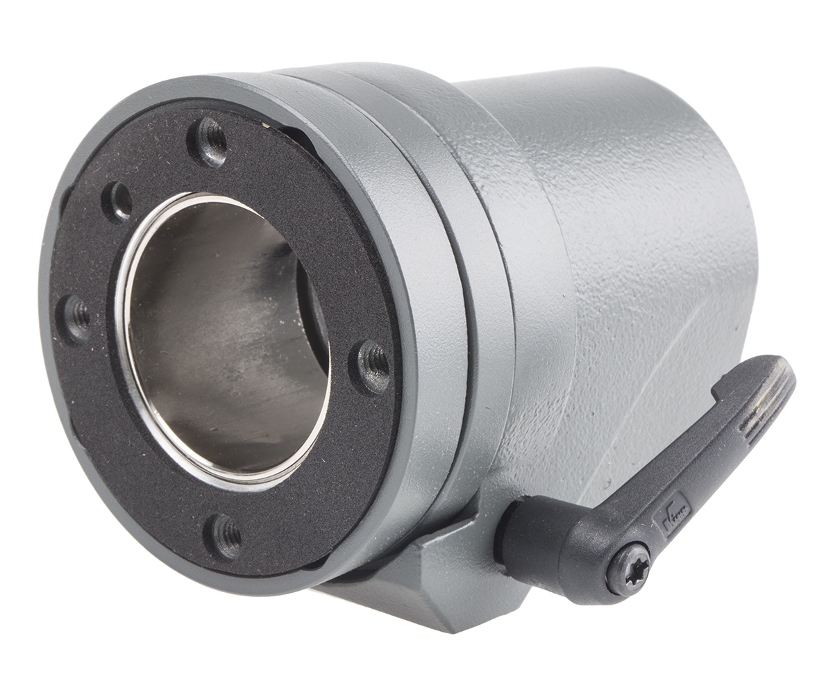 49497700 Rose+Krieger Flange Clamp, Connecting Component, Strut Profile 48 mm, Groove Size 48 mm, Round Tube Size 48 mm