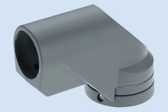 Rose+Krieger Coupling, Connecting Component, Strut Profile 48 mm, Groove Size 48 mm, Round Tube Size 48 mm