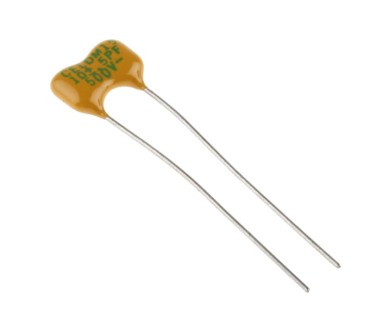 RS PRO 10 pF Mica Capacitor 500V dc 0.5 pF Tolerance, D Radial