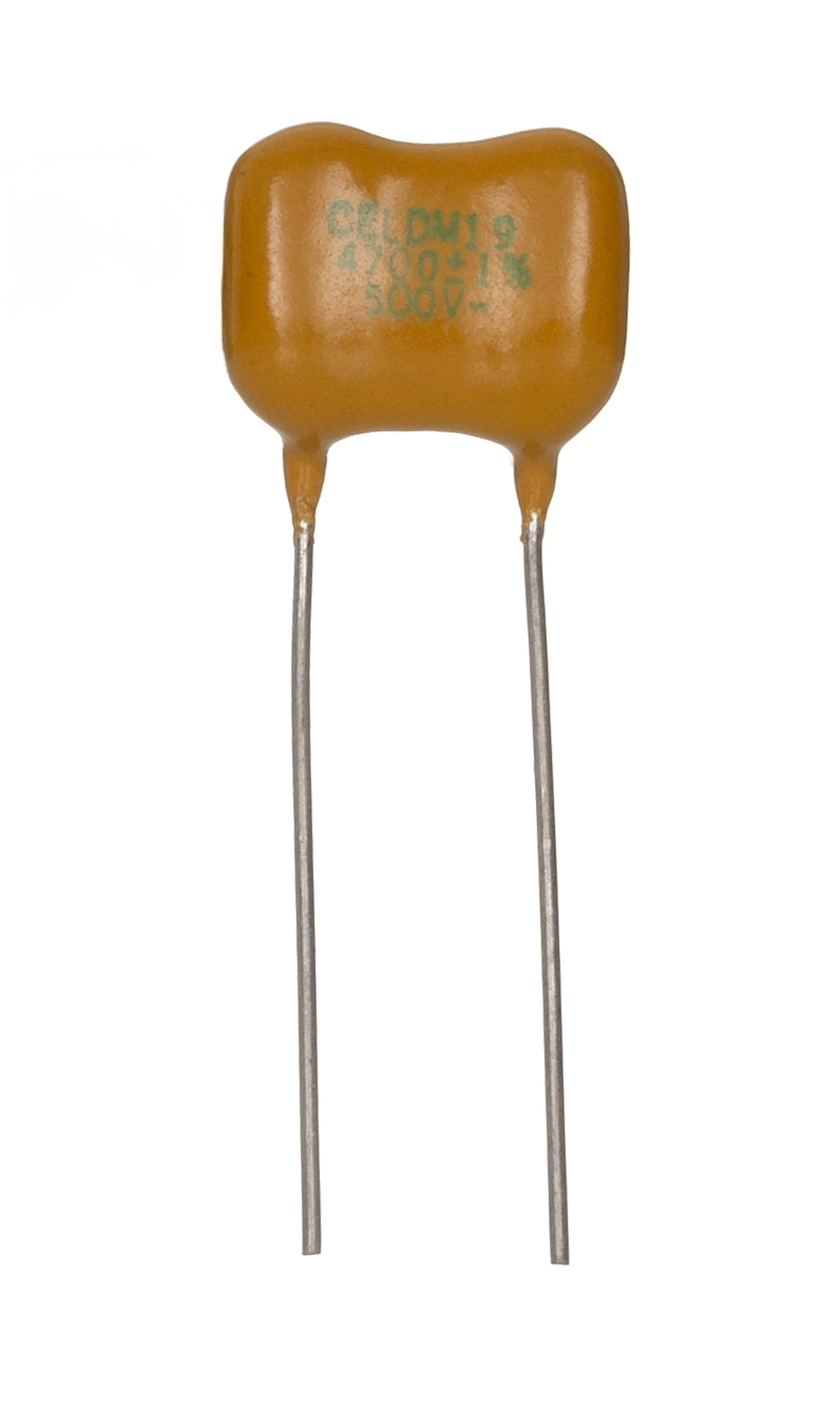 RS PRO 4.7 nF Mica Capacitor 500V dc ±1 % Tolerance, D Radial