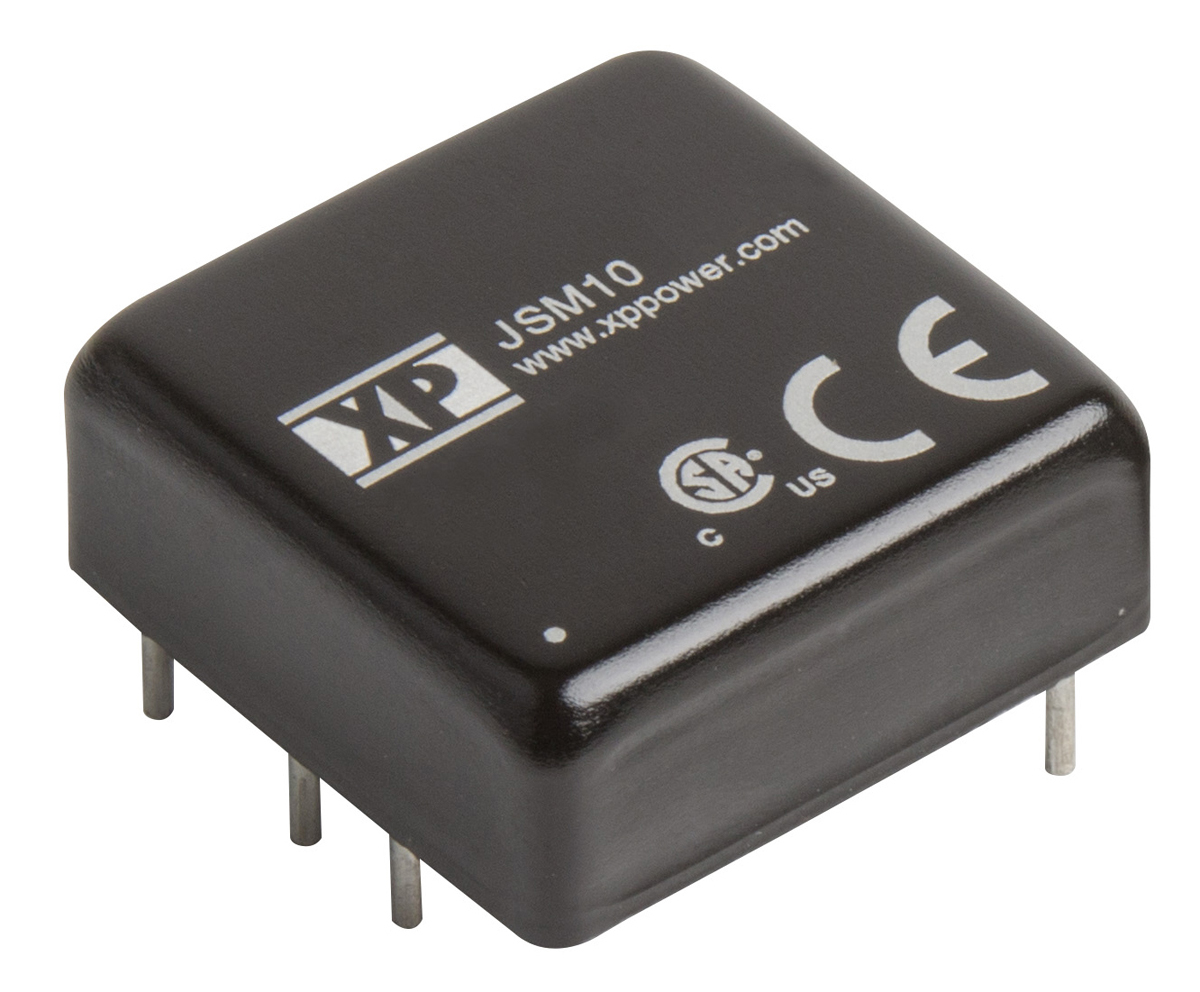 XP Power JSM10 DC-DC Converter, 12V dc/ 830mA Output, 9 → 18 V dc Input, 10W, Through Hole, +100°C Max Temp