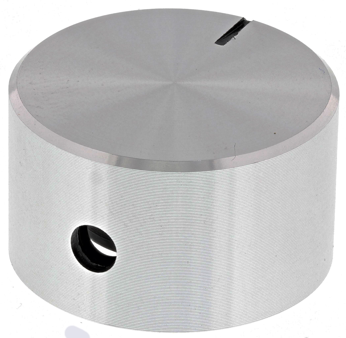 RS PRO 22 mm Knob Diameter Silver Potentiometer Knob for 4 mm Shaft Circular