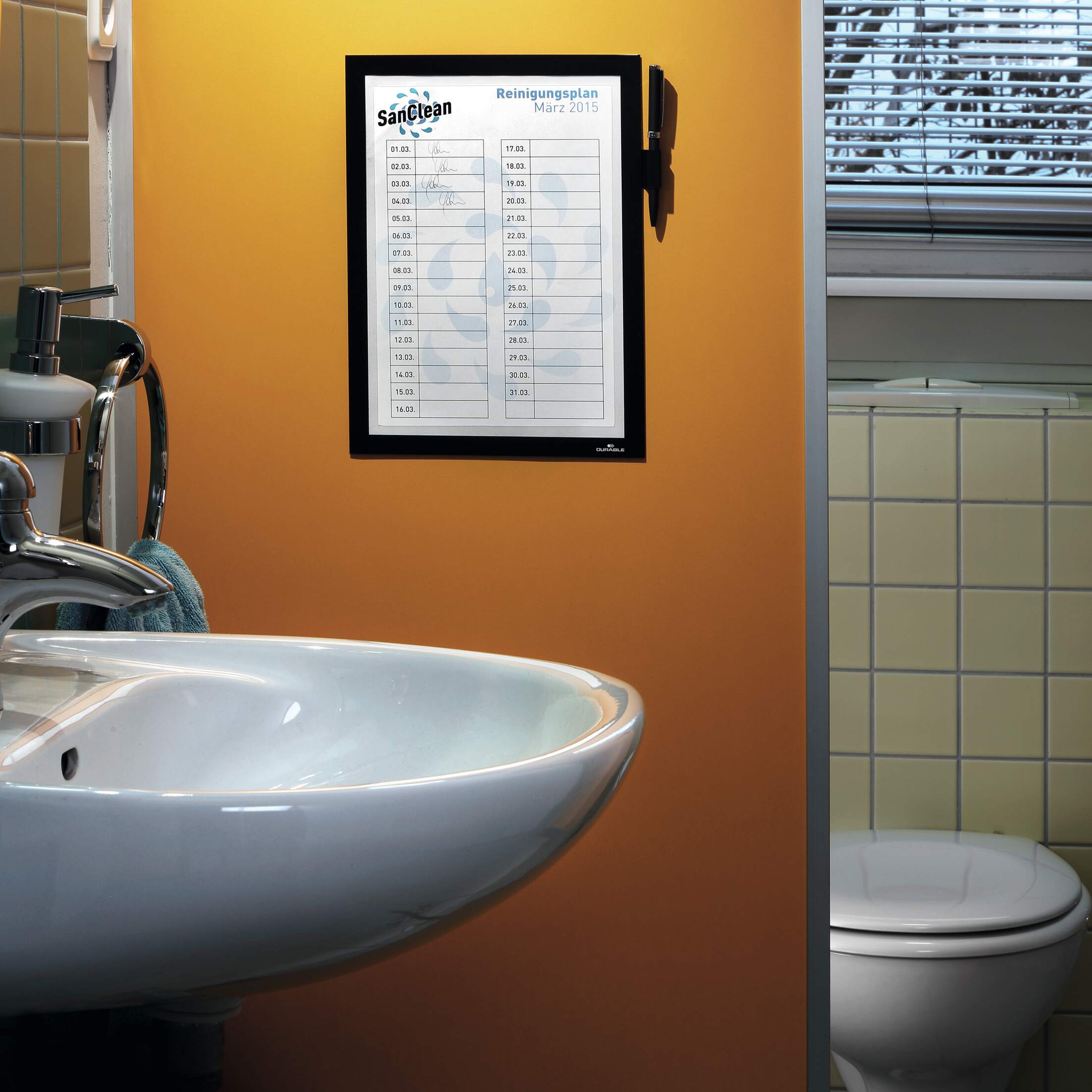 499301 Durable Black A4 Frame, 323 mm Height, 254mm Width