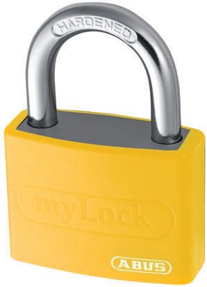 ABUS Keyed Steel, Aluminium Safety Padlock Weatherproof Keyed Alike, 6.5 mm Shackle, 4 mm Body