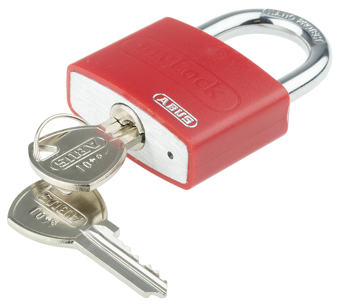ABUS Key Aluminium, Steel Safety Padlock Keyed Alike, 6.5 mm Shackle, 4mm Body