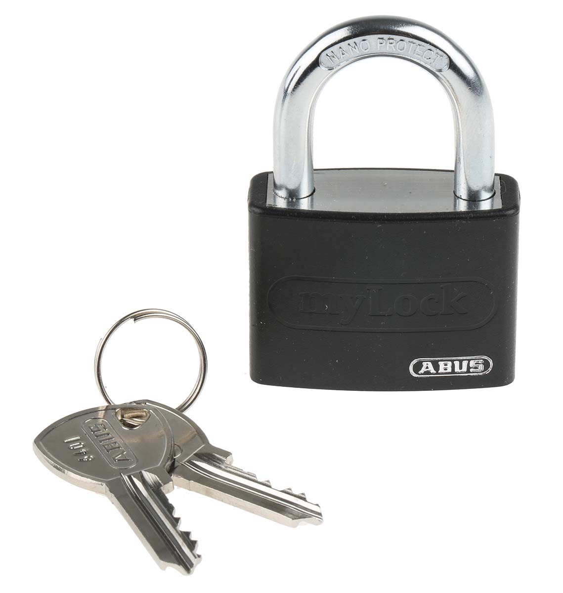 ABUS Keyed Steel, Aluminium Safety Padlock Weatherproof Keyed Alike, 6.5 mm Shackle, 4 mm Body