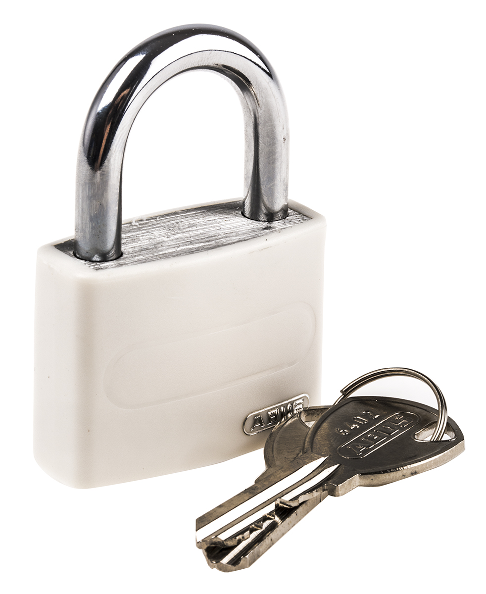ABUS Keyed Steel, Aluminium Safety Padlock Weatherproof Keyed Alike, 6.5 mm Shackle, 43 mm Body