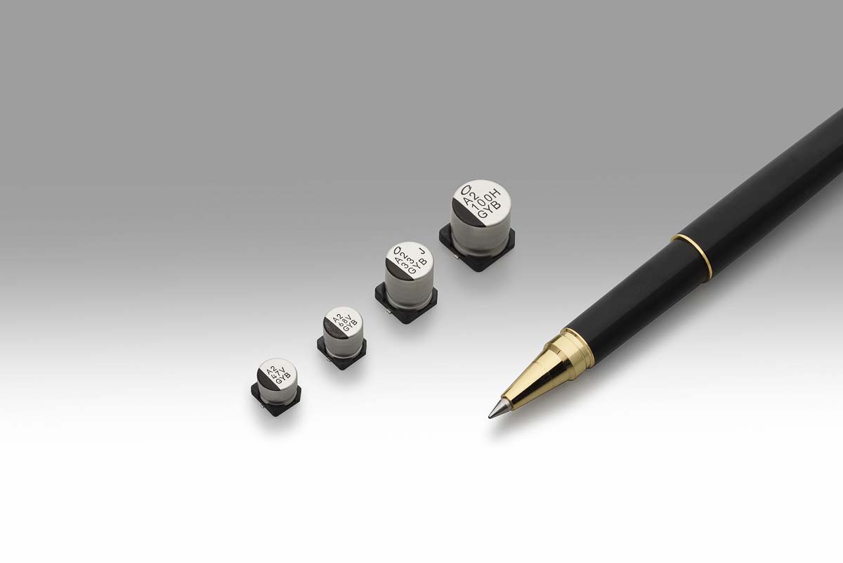 Nichicon 56μF Surface Mount Polymer Capacitor, 63V dc
