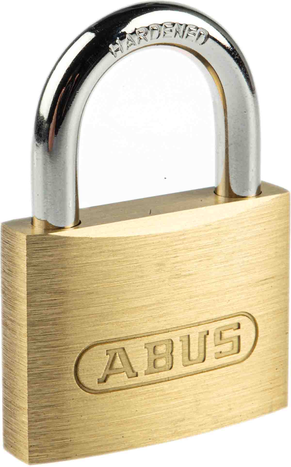 ABUS Key Brass Padlock Weatherproof, 7 mm Shackle, 48 mm Body